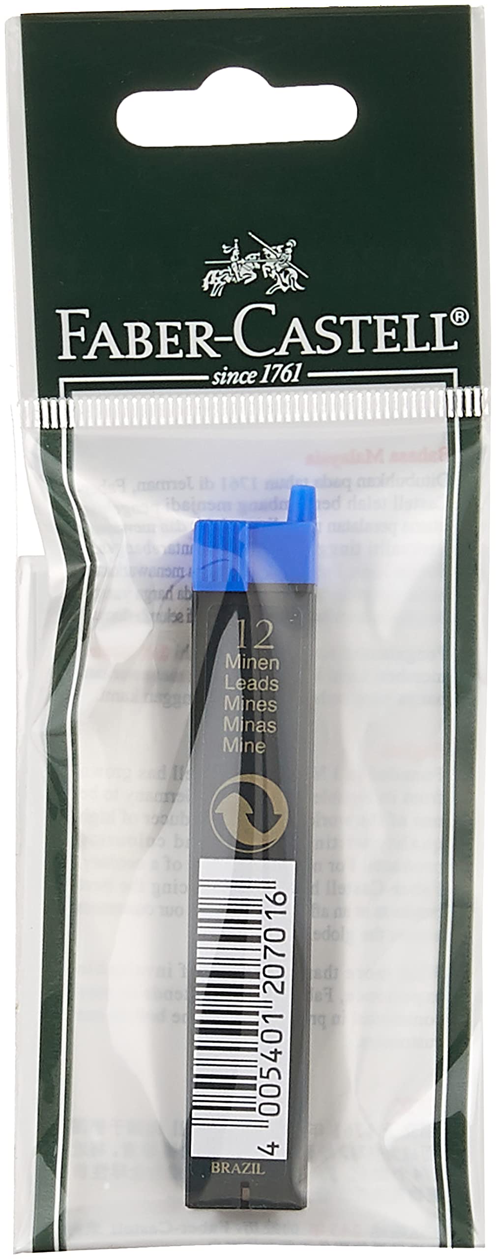 Faber-Castell Miscellaneous Super-Polymer Fineline Lead, 0.7mmBlack, B, For Art, Craft, Drawing, Sketching, Home, School, University, Colouring