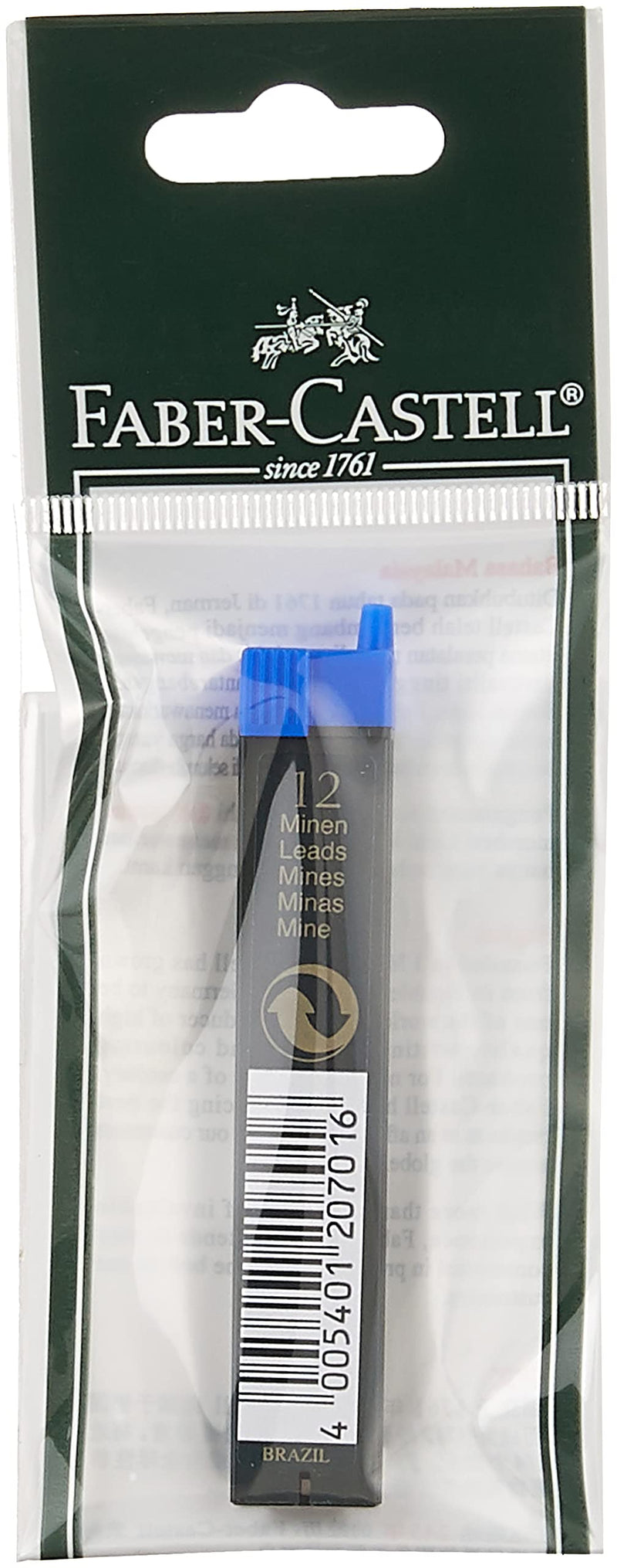 Faber-Castell Miscellaneous Super-Polymer Fineline Lead, 0.7mmBlack, B, For Art, Craft, Drawing, Sketching, Home, School, University, Colouring