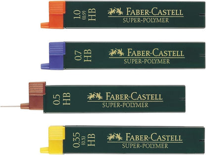 Faber-Castell Miscellaneous Super-Polymer Fineline Lead, 1.0mmBlack, HB, For Art, Craft, Drawing, Sketching, Home, School, University, Colouring