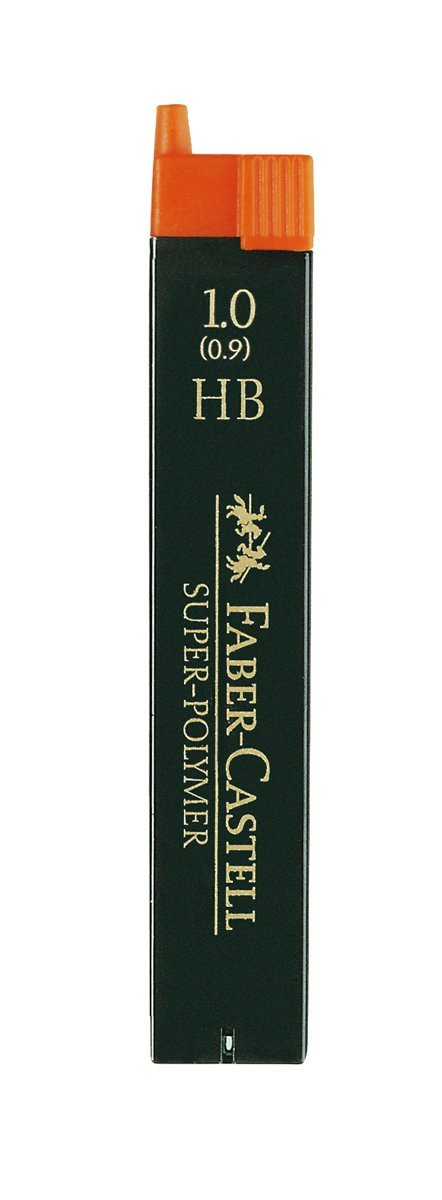 Faber-Castell Miscellaneous Super-Polymer Fineline Lead, 1.0mmBlack, HB, For Art, Craft, Drawing, Sketching, Home, School, University, Colouring