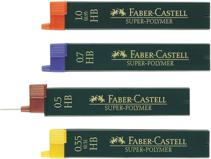 Faber-Castell Miscellaneous Super-Polymer Fineline Lead, 1.0mmBlack, B, For Art, Craft, Drawing, Sketching, Home, School, University, Colouring