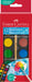 Faber-Castell Watercolour Paint Box - 12 Colours, Small Version