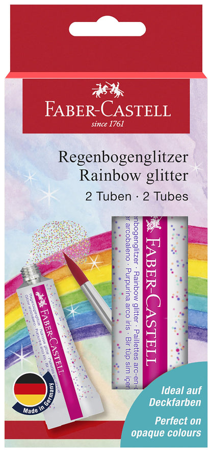 Faber-Castell Glitter Rainbow tube 12 ml 2x BC