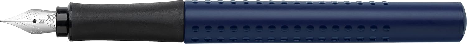 Faber-Castell 140804 Grip 2011 - Pluma estilográfica (punta M, 1 unidad), color azul