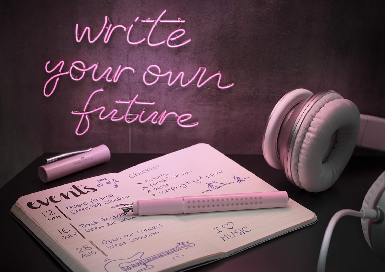 Faber-Castell Fountain pen Grip 2010 F coconut milk