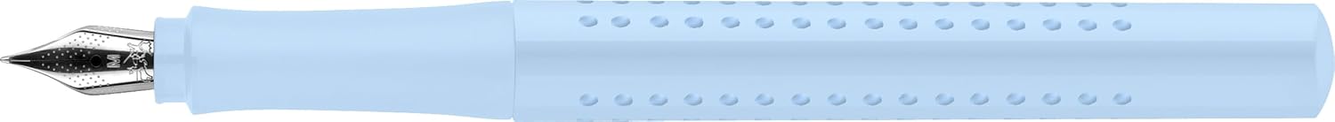 Faber Castell Grip 2010 140848 Fountain Pen, Nib Width M, Sky Blue, Pack of 1