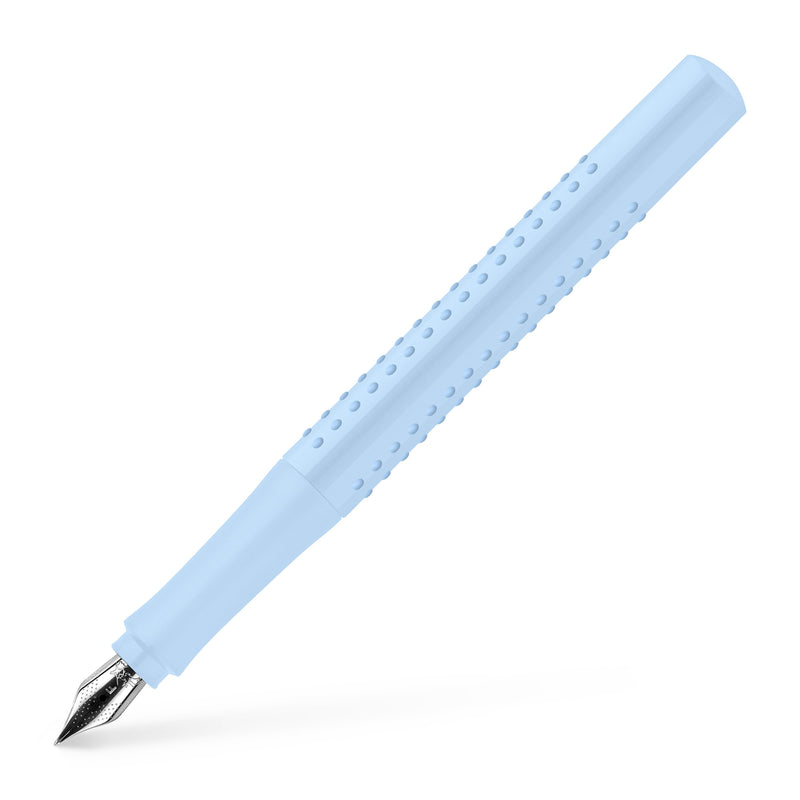 Faber-Castell Grip 2010 140849 Fountain Pen, Nib Width F, Sky Blue, Pack of 1