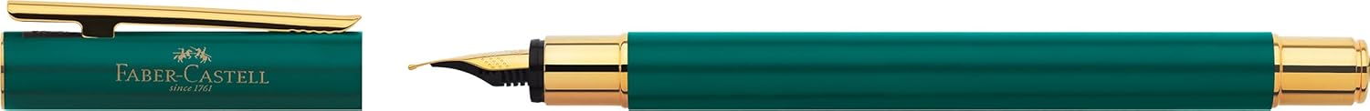 Faber-Castell Neo Slim 141431 Fountain Pen Nib Width F Gold Rainforest