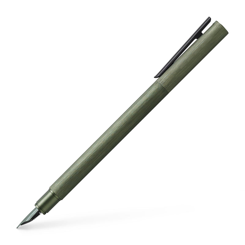Faber-Castell Neo Slim Auminium M Fountain Pen - Olive Green
