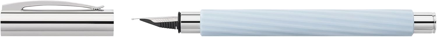 Faber-Castell Ambition Fountain Pen, Italic Ice Blue - Medium