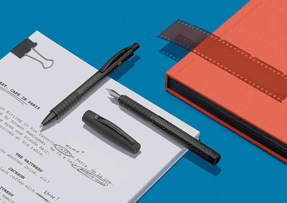 Faber-Castell Carbon BASIC Black Fountain Pen with Medium Nib