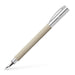 FABER-CASTELL Ambition OpArt 149620 Fountain Pen White Sand Nib Width M Includes Gift Packaging