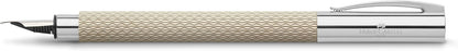 FABER-CASTELL Ambition OpArt 149620 Fountain Pen White Sand Nib Width M Includes Gift Packaging