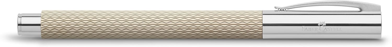 FABER-CASTELL Ambition OpArt 149620 Fountain Pen White Sand Nib Width M Includes Gift Packaging