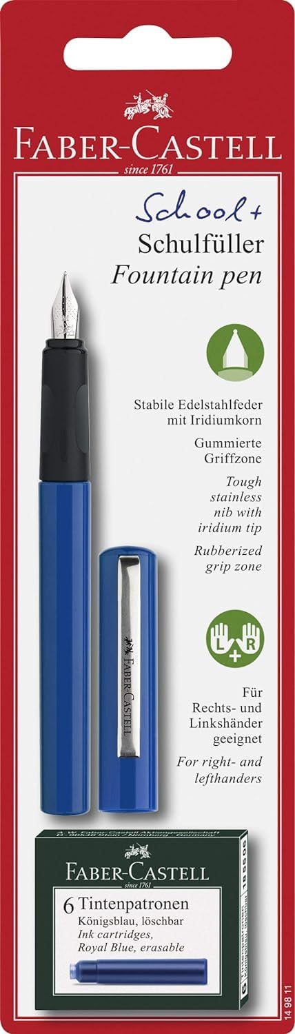 School Fountain Pen Set, Blue
