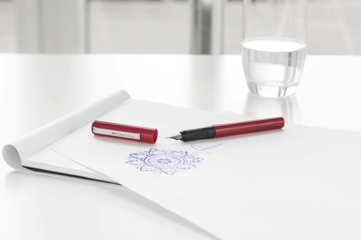 School Fountain Pen Set, Red
