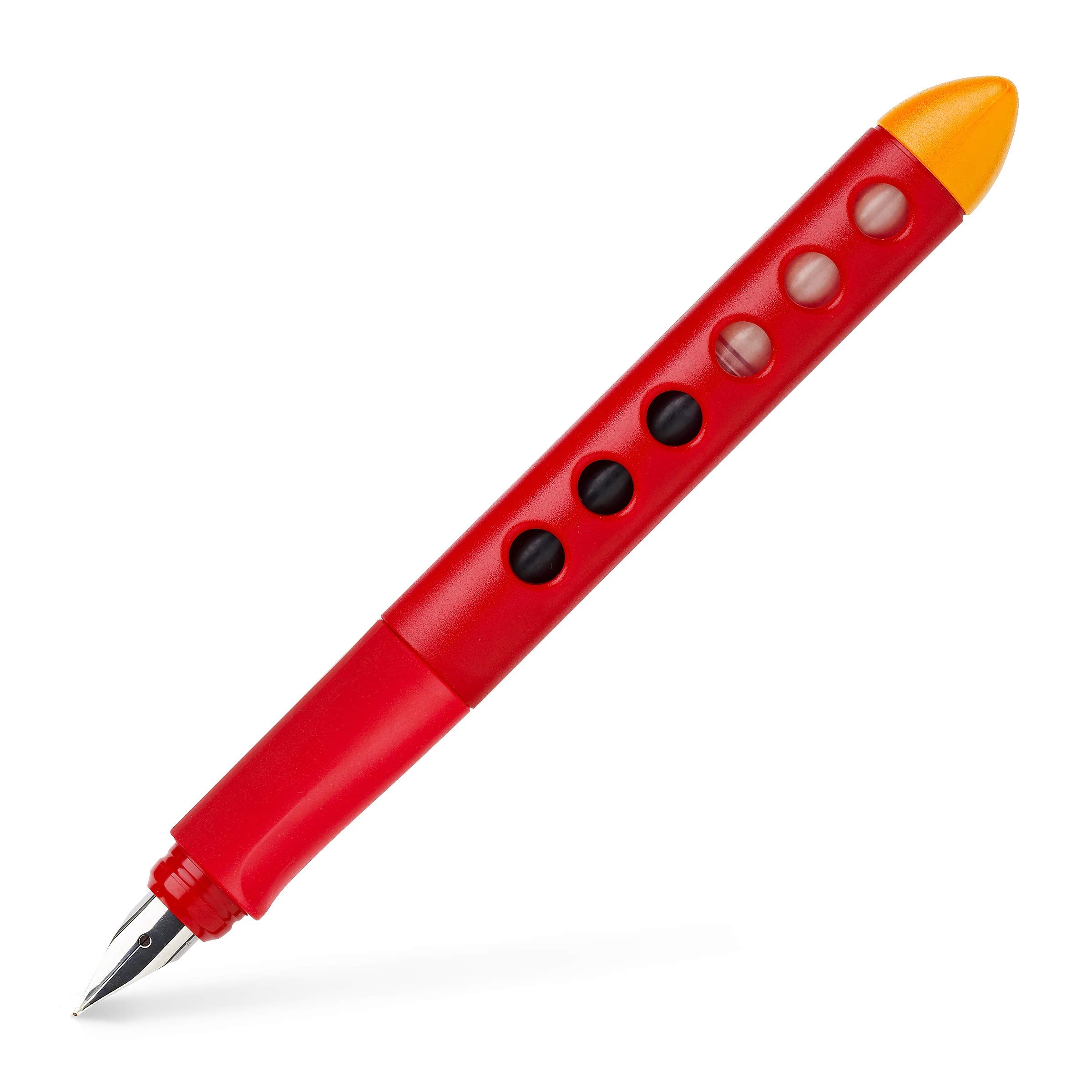FABER-CASTELL Scribolino 149862 School Fountain Pen for Left-Handed Users, Red, Pack of 1