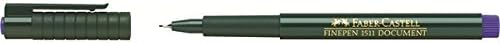 Faber-Castell 151151 - Finepen 1511 viltstift, 0,4 mm, blauw