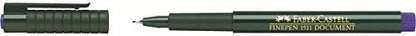 Faber-Castell 151151 - Finepen 1511 viltstift, 0,4 mm, blauw
