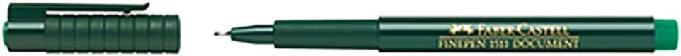 FABER-CASTELL 151163 - vezelpen Finepen 1511, 0,4 mm, groen