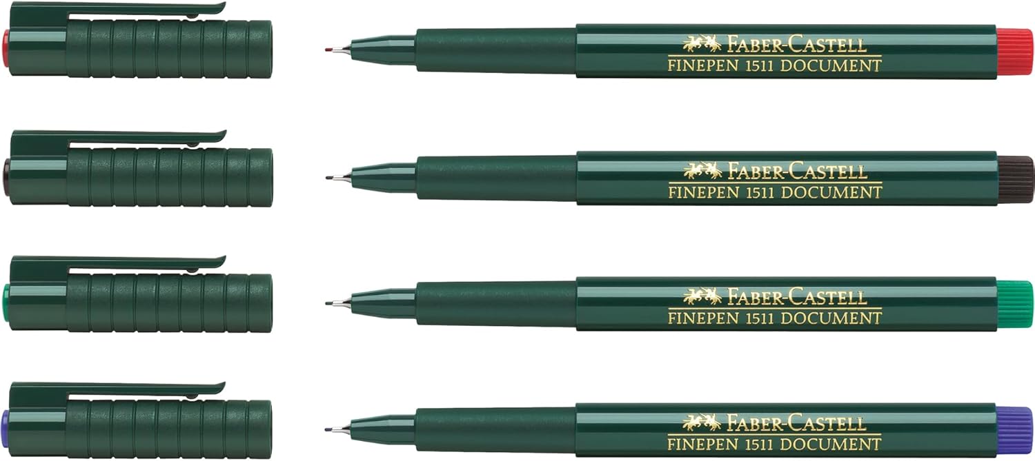Faber-Castell 1511 Finepen Fineliner Pen - Black