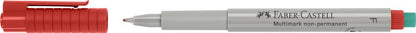Faber-Castell MULTIMARK Rojo 1pieza(s) - Marcador (Rojo, Gris, Fino, 1 pieza(s
