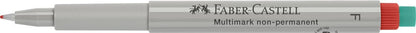 Faber-Castell MULTIMARK Rojo 1pieza(s) - Marcador (Rojo, Gris, Fino, 1 pieza(s