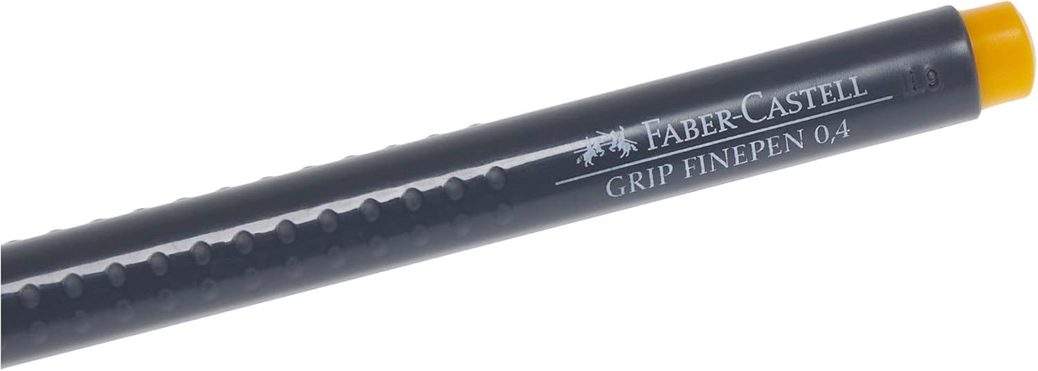Faber-castel 6 - Rotulador de punta fina, 0,4 mm, color amarillo oscuro