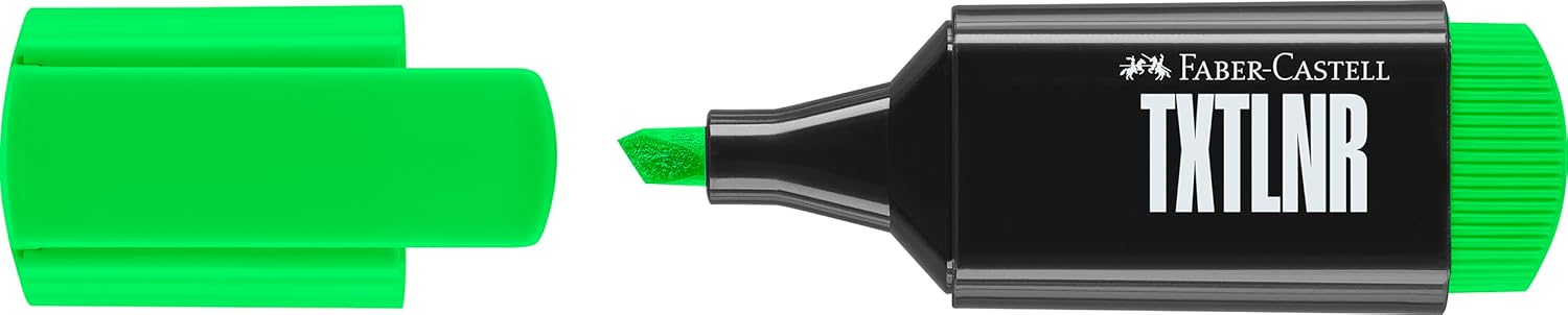 Faber-Castell 154204 - Pack of 4 Fluorescent Markers TXTLNR - Neon