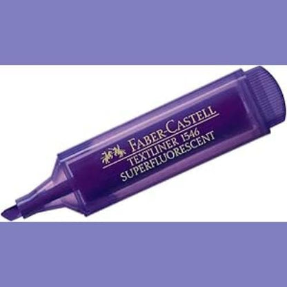Faber-Castell 1546 Super Fluorescent Textliner-Violet, 1 Piece