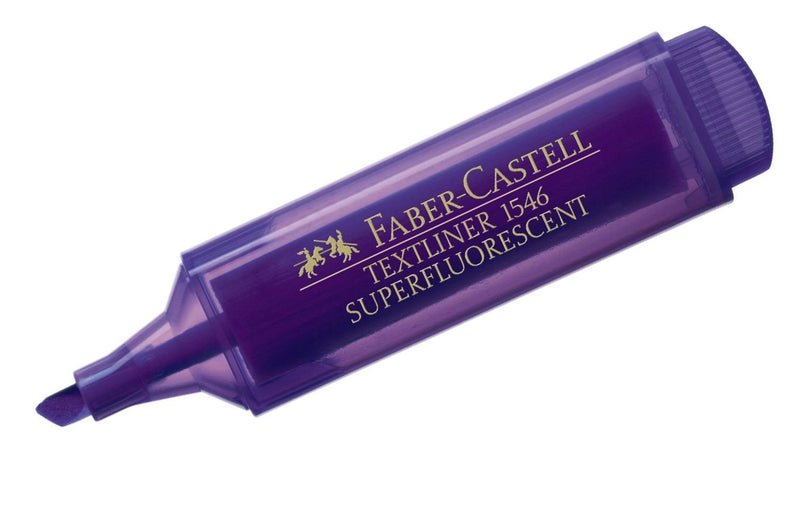 Faber-Castell 1546 Super Fluorescent Textliner-Violet, 1 Piece