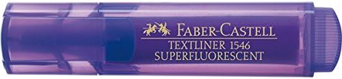 Faber-Castell 1546 Super Fluorescent Textliner-Violet, 1 Piece
