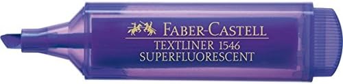 Faber-Castell 1546 Super Fluorescent Textliner-Violet, 1 Piece