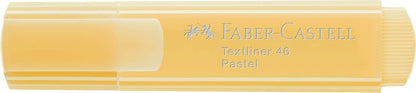 Faber-Castell 154667 TEXTLINER 1546 Pastel Highlighter 3 line thickness: 5 mm, 2 mm and 1 mm. Pastel color: Vanilla, 1 Piece
