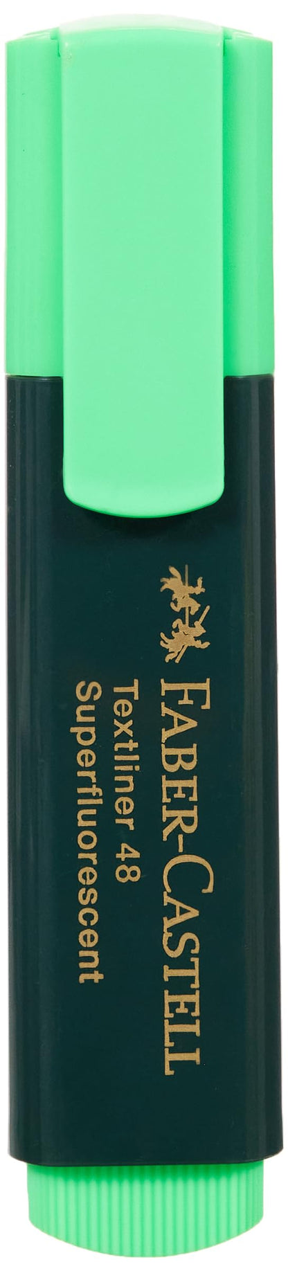 Faber-Castell 154863 - Pack de 10 marcadores fluorescente, color verde