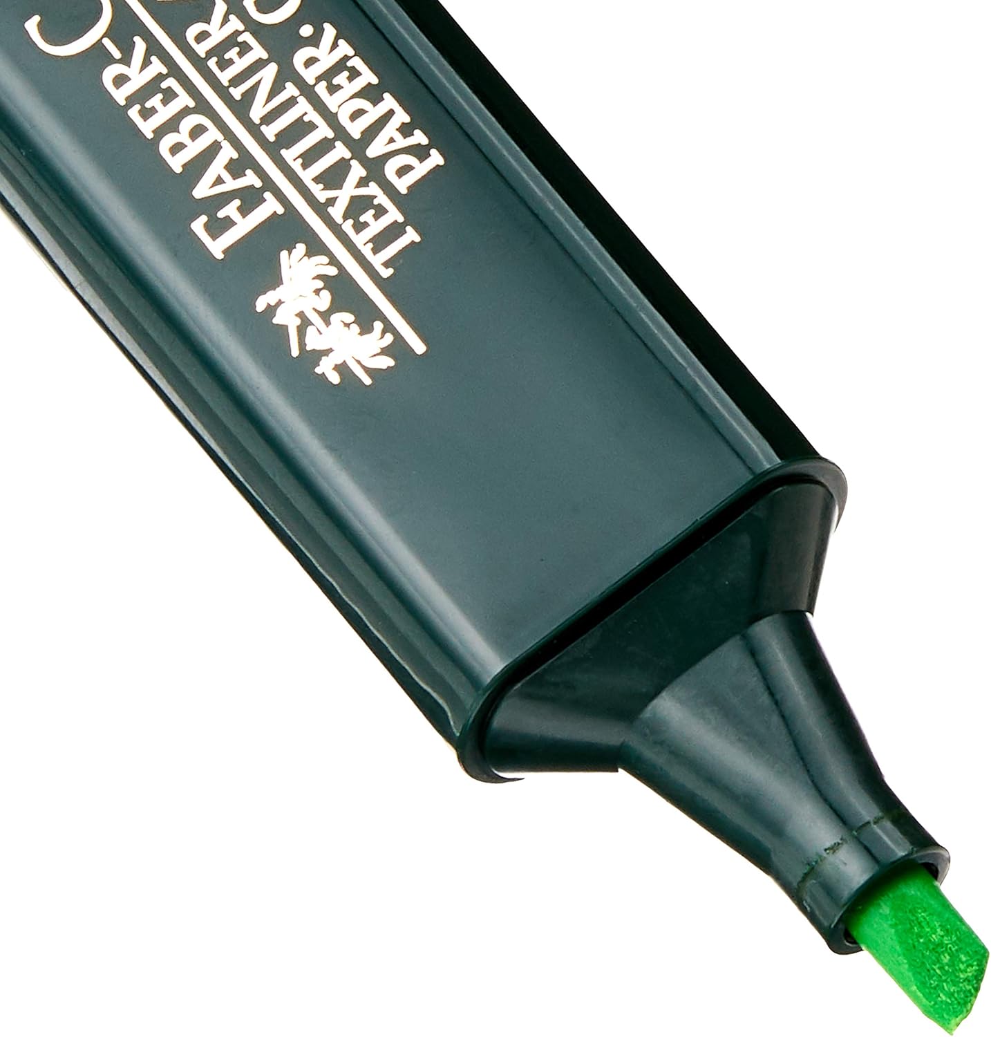 Faber-Castell 154863 - Pack de 10 marcadores fluorescente, color verde