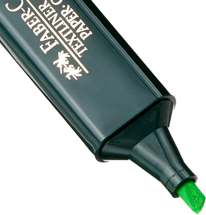 Faber-Castell 154863 - Pack de 10 marcadores fluorescente, color verde