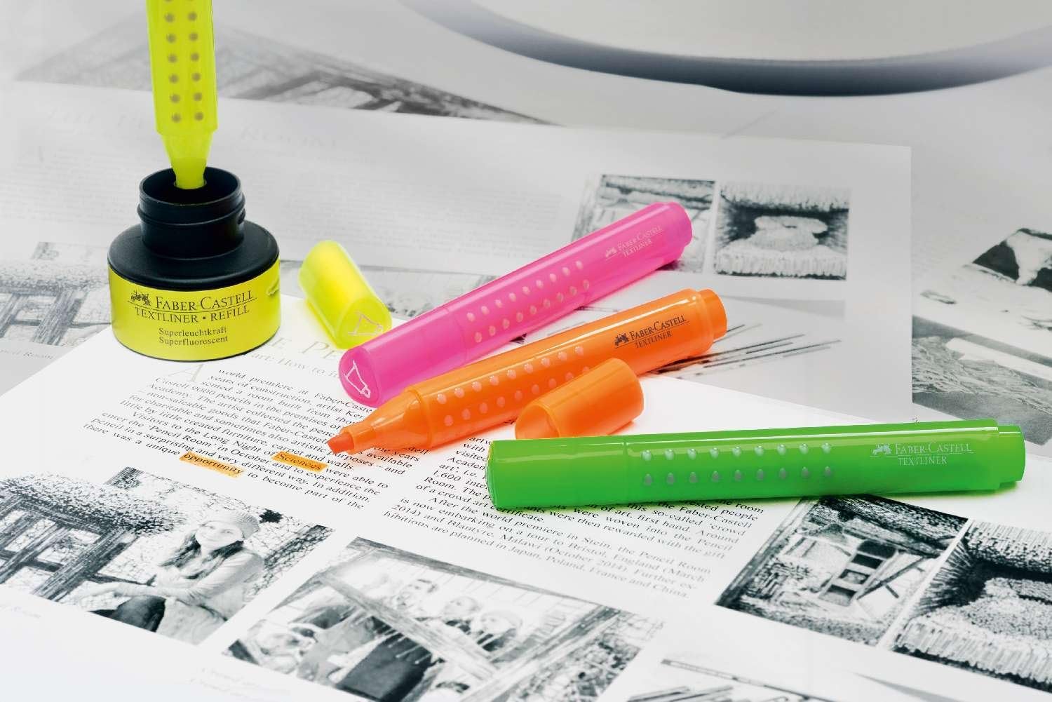 Faber-Castell 154915 - Refill per evidenziatore, arancione, per Textliner 1543, 1546 e 1548