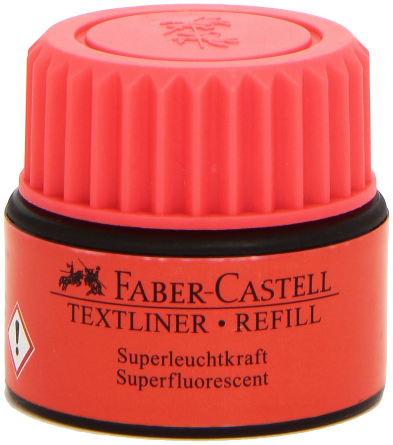 Faber-Castell 154921 - Refill evidenziatore, rosso, per Textliner 1543, 1546 e 1548