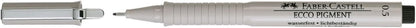 Faber Castell 166599 0.5 mm Ecco Pigment Fibre-Tip Pen - Black