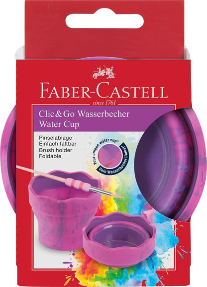 Faber-Castell Clic&Go 181527 Water Cup Pink Marble