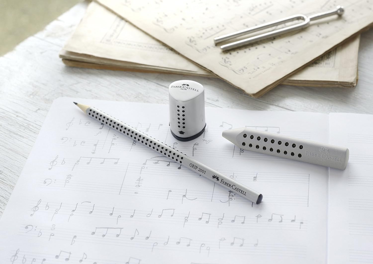 Faber-Castell Grip 2001 Mini 183787 Single Sharpener Silver 1 pcs