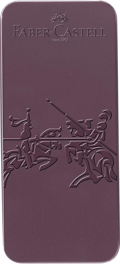 FABER-CASTELL Grip Edition 201530 Gift Set with Fountain Pen M and XB Ballpoint Pen in Metal Case Berry