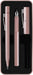 Faber-Castell 201539 Grip 2011 Pale Rose Gift Set with Fountain Pen M and XB Ballpoint Pen in Metal Case