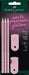 Faber-Castell 217084 - Set di matite Sleeve, con temperino, gomma e 3 matite, Grip 2001 rose shadows