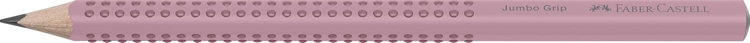 Faber-Castell 217084 - Set di matite Sleeve, con temperino, gomma e 3 matite, Grip 2001 rose shadows