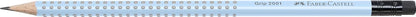 Faber-Castell 217274 Pencil Grip Graphite with Rubber B Sky Blue