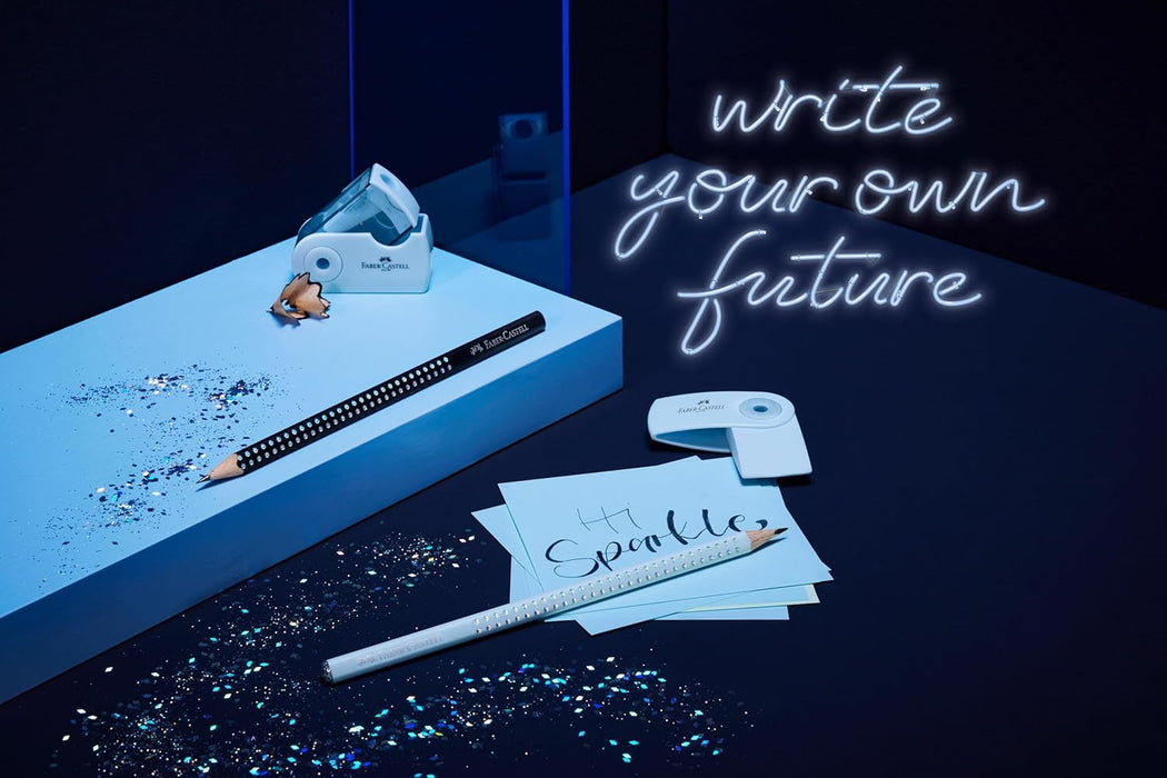 Faber-Castell New Harmony 218470 Pencil Set of 3 Sparkle Pencils, Hardness B