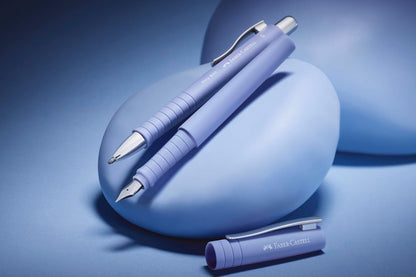 FABER-CASTELL 241051 Poly Pen Writing Set with Ballpoint Pen and Fountain Pen Pale Iris