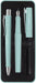 FABER-CASTELL 241053 Poly Pen Writing Set with Ballpoint Pen and Fountain Pen Caribic Blue